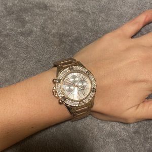George Milano Stainless steel rose gold watch